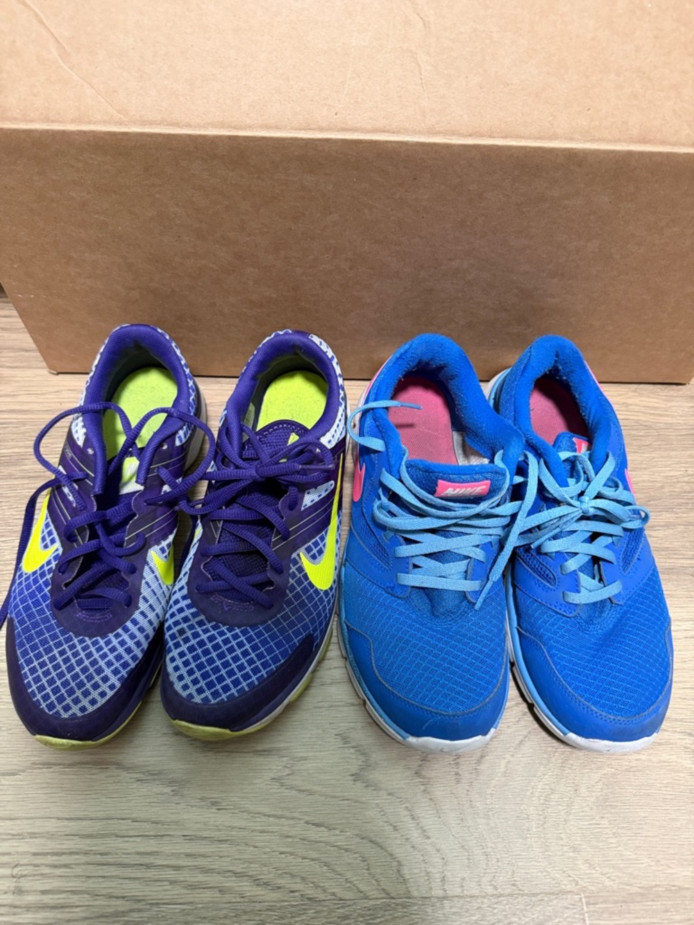 Nike Purple & Blue Athletic Shoes - Pair of womens Running Sneakers
